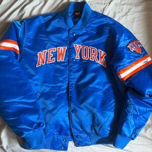 Kith For The New York Knicks Satin Bomber Jacket starter style XS